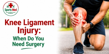 Knee ligament injury showing when surgery may be needed