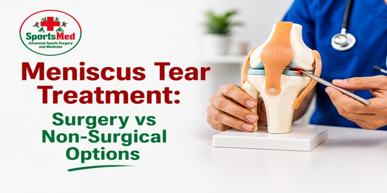 eniscus tear treatment comparing surgery and non-surgical treatment