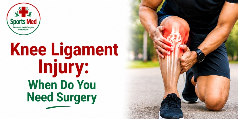 Knee ligament injury showing when surgery may be needed